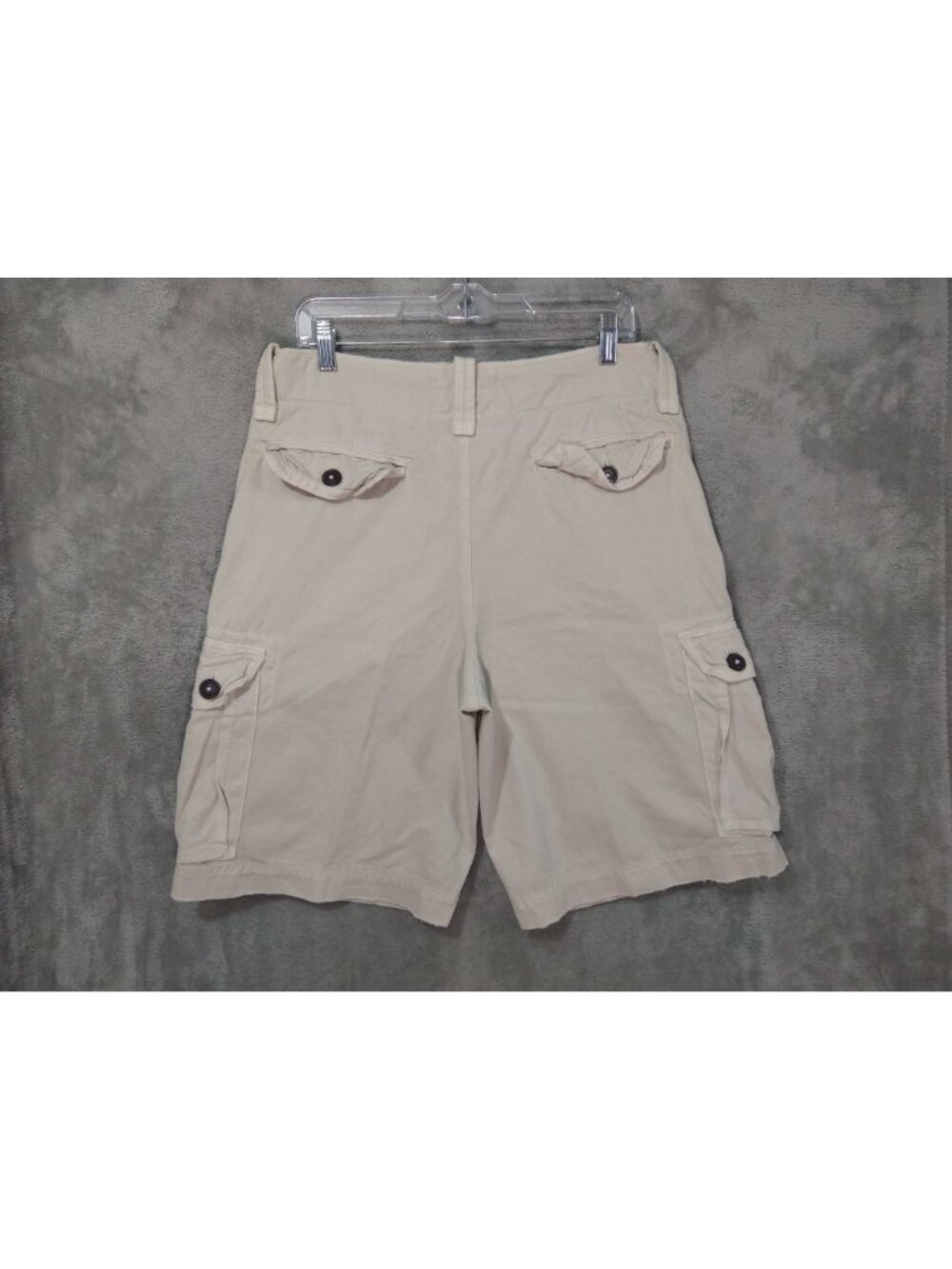 American Eagle Shorts Mens 32 x 11 Beige Cargo Classic Fit Baggy Stater Grunge - Picture 2 of 9